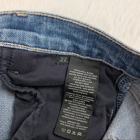 J Brand Alana Ripped-Hem crop Jeans in Project Destruct - Picture 8 of 12